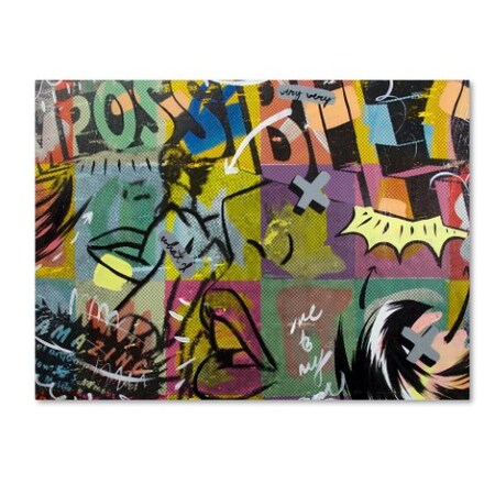 Trademark Fine Art Dan Monteavaro 'IMPOSSIBLE' Canvas Art, 18x24 ALI0968-C1824GG